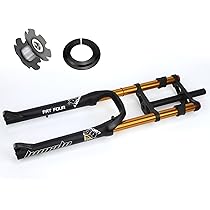 Amazon | 26インチ 自転車サスペンションフォーク 4.0 ファット